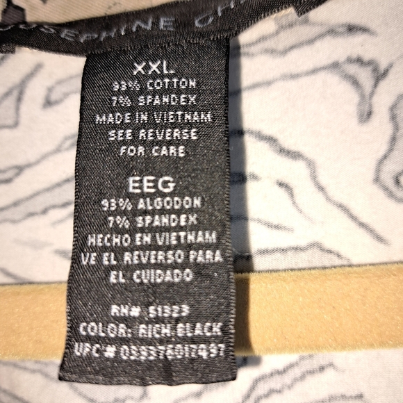 Josephine Chaus Animal Print Sleeveless- Black and Cream Women's XXL #51 - Picture 5 of 7